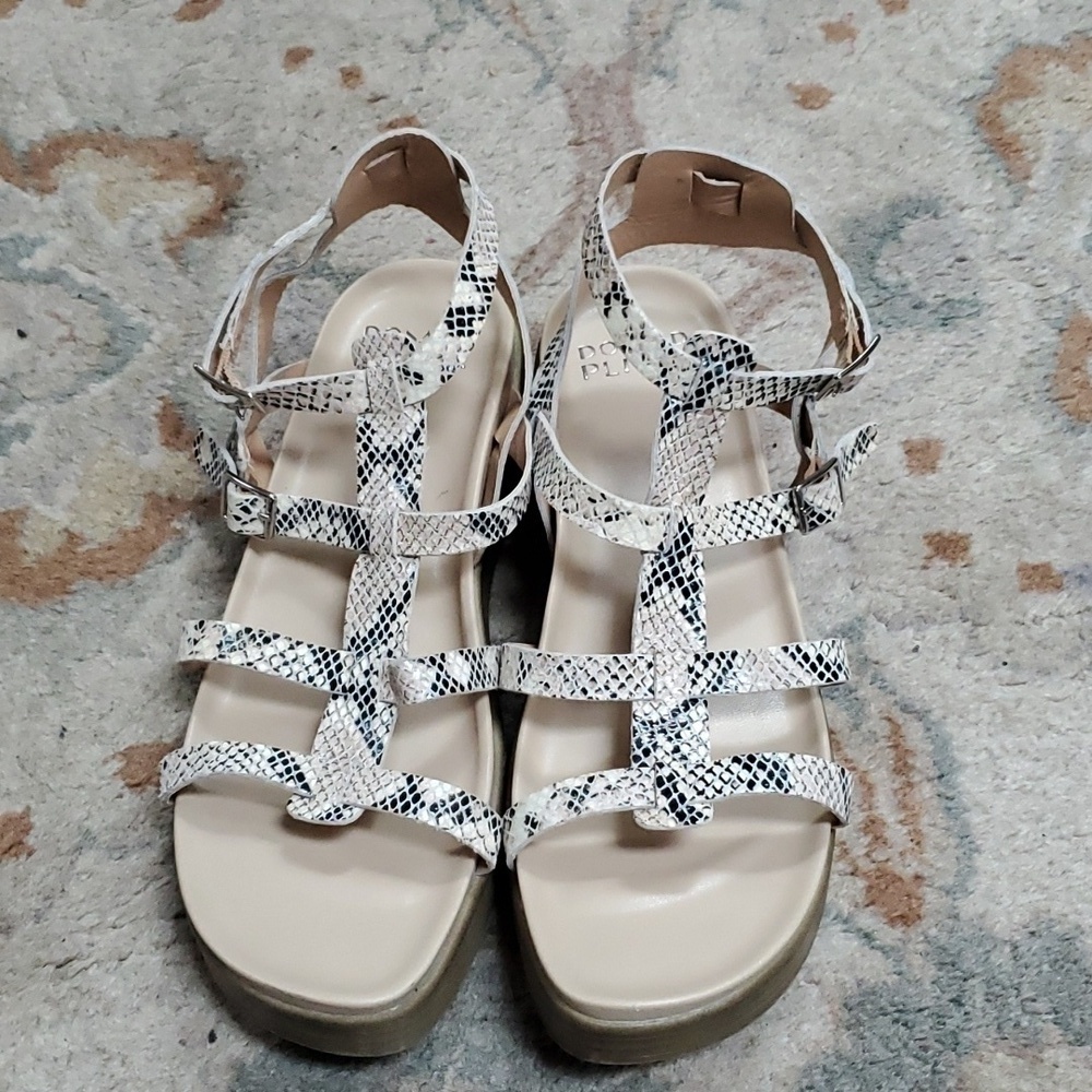 Donald J. Pliner snake Gladiator platform sandals Feliciaus - Picture 2 of 7